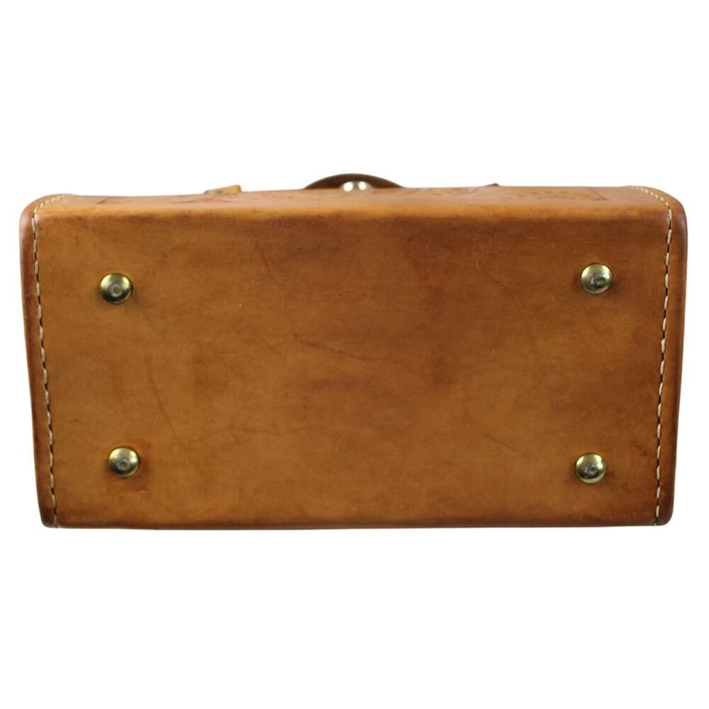 Western Leather Vintage Tooled "Doctor Bag" - Picture 3 of 7